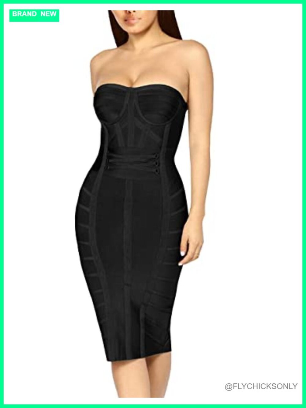 Off Shoulder Bodycon Midi Dress Stretch Cocktail Evening Party